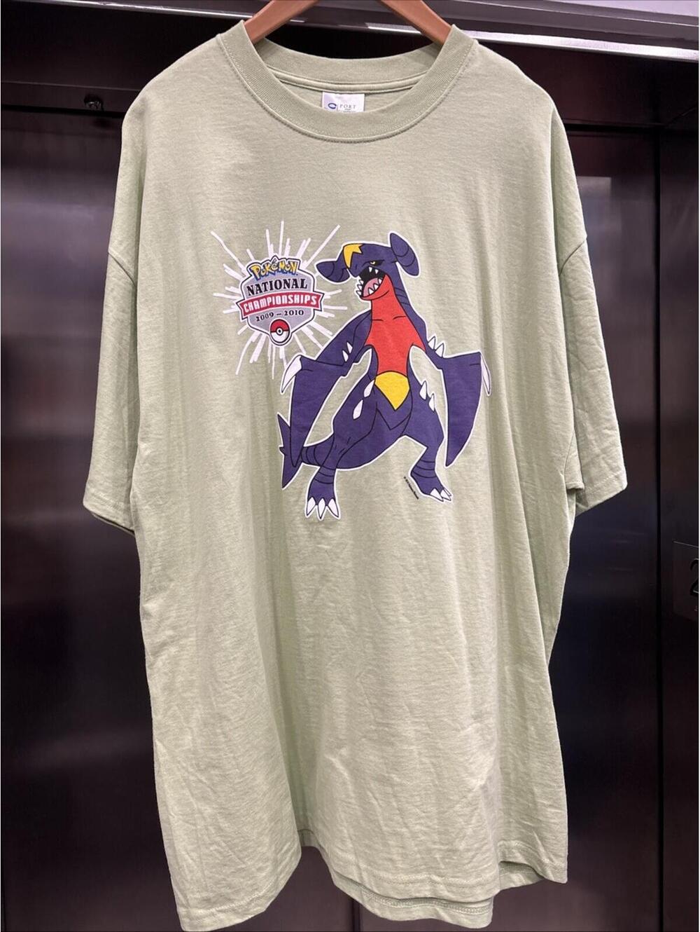 Pokemon National Championship Staff Lime Green 2010 Garchomp 2XL Shirt